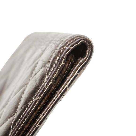 CHANEL Gold Leather Wallet